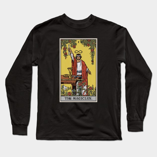 The Magician Tarot Card Long Sleeve T-Shirt by TheGhoulishGarb